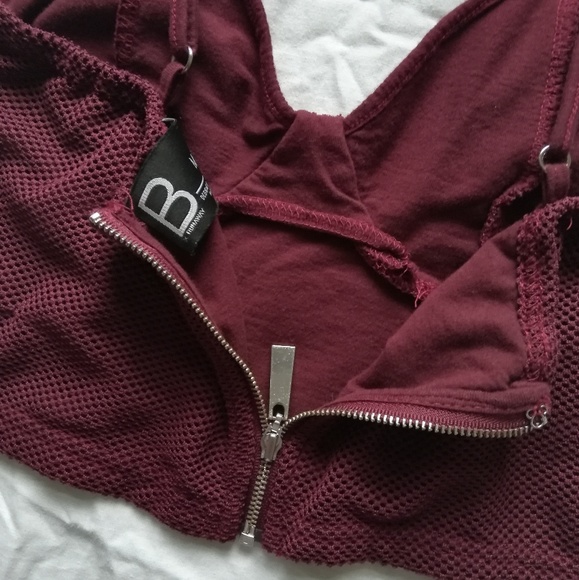 Burgundy two-piece romper set - Picture 6 of 7